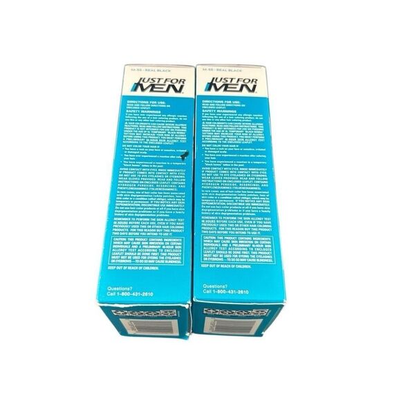 Just for Men Mustache & Beard M-55 Brush in Color Base Real Black Lot of 2 New - Picture 5 of 6